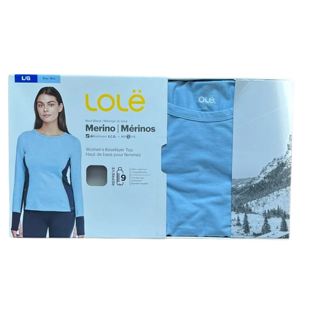 NEW Lole Merino Wool Blend Base Layer Top - Picture 2 of 9